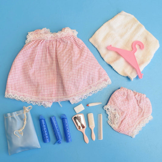 Vintage 1960s Sindy Sleepy Time Outfit / Accessories by Pineapple Retro