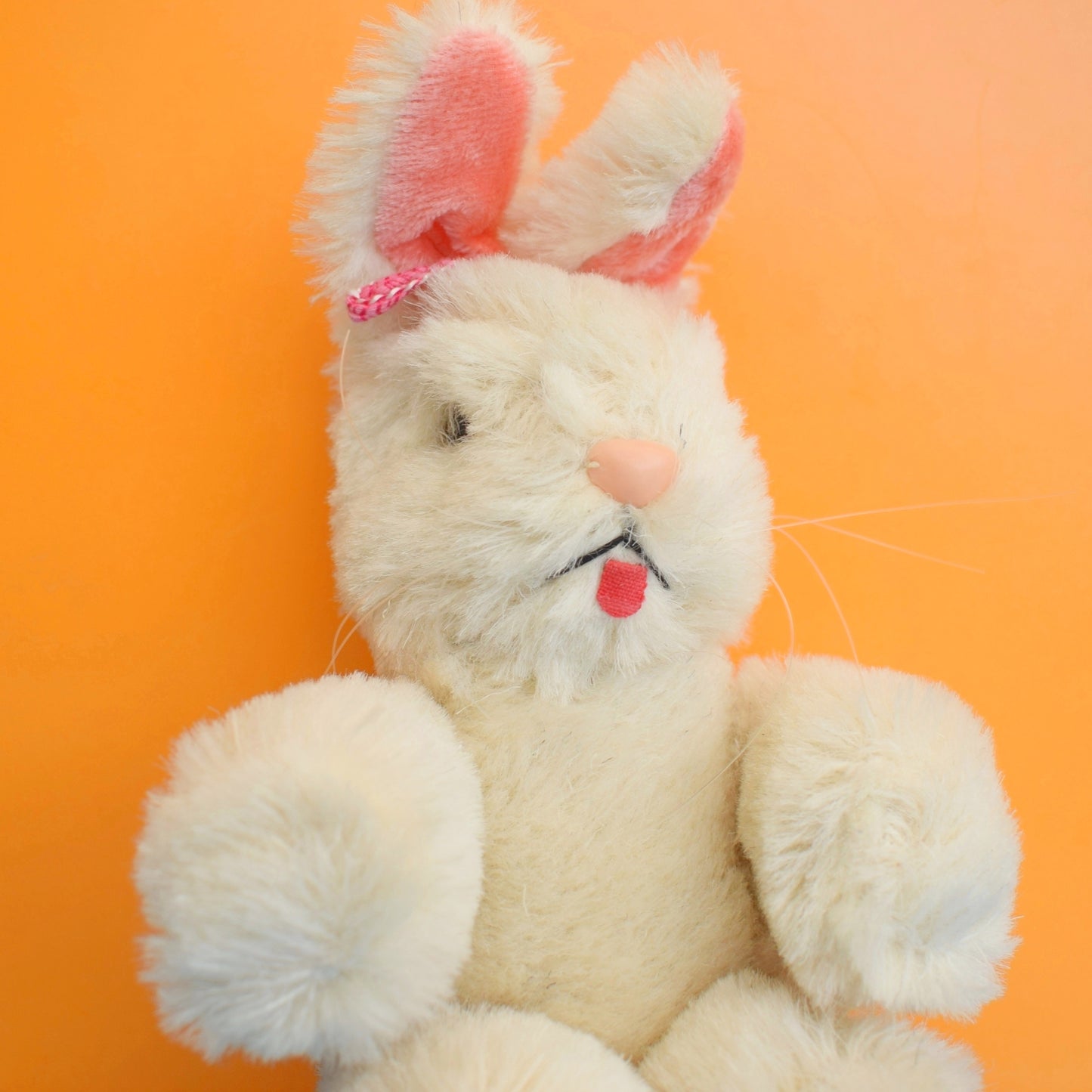 Vintage 1970s Fluffy Little Bunny - Easter (Fits in Cardboard Gift Egg)