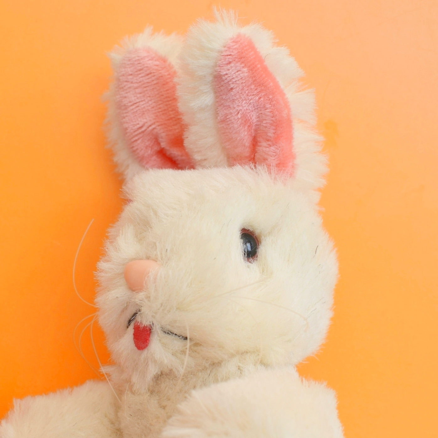 Vintage 1970s Fluffy Little Bunny - Easter (Fits in Cardboard Gift Egg)