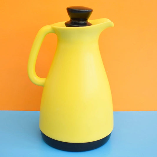 Vintage 1950s Bakelite Thermos Jug - Yellow & Black