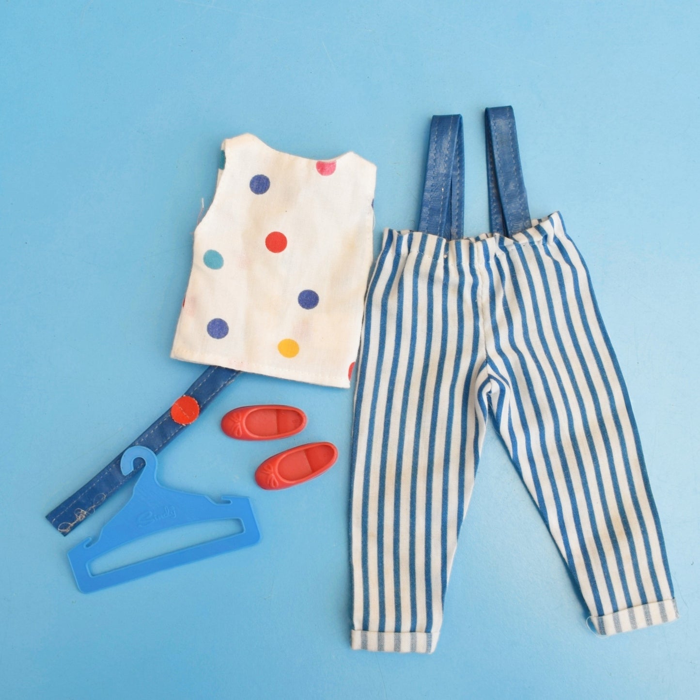Vintage 1980s Sindy Spots & Stripes Outfit
