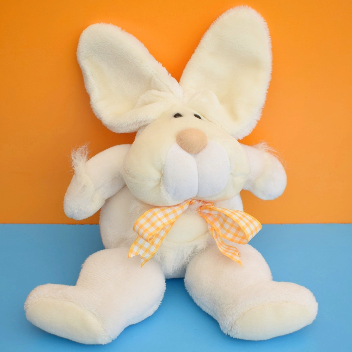 Vintage 1980s Fluffy Easter Bunny/ Bunnies - Easter
