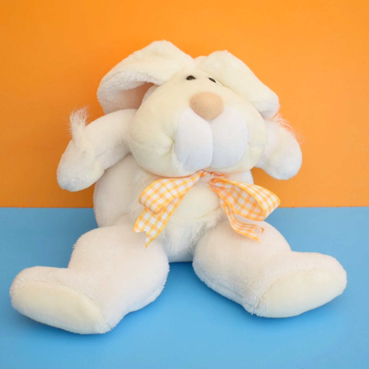 Vintage 1980s Fluffy Easter Bunny/ Bunnies - Easter