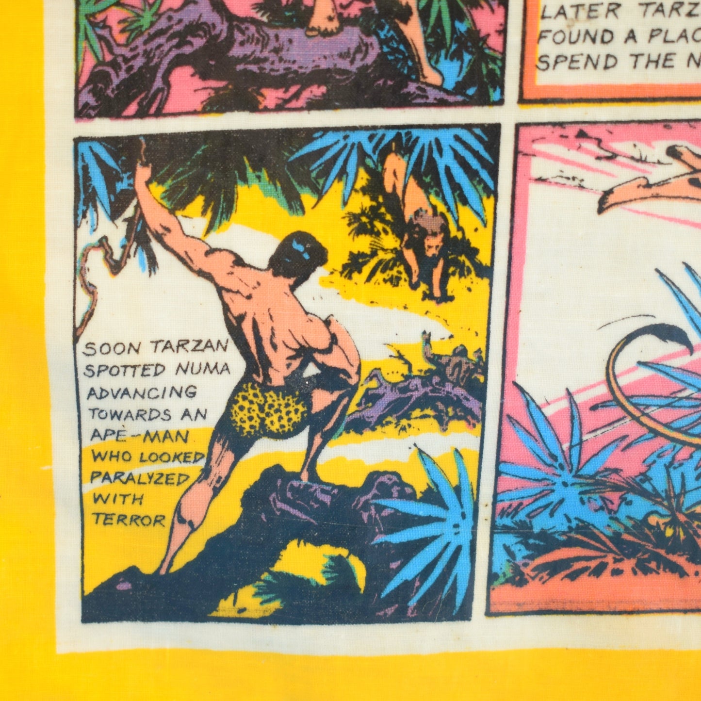 Vintage 1970s Vinyl Shopping Bag - Tarzan