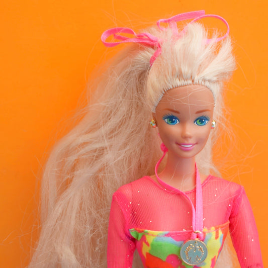 Vintage 1990s Barbie Doll - Gymnast Fashion Doll