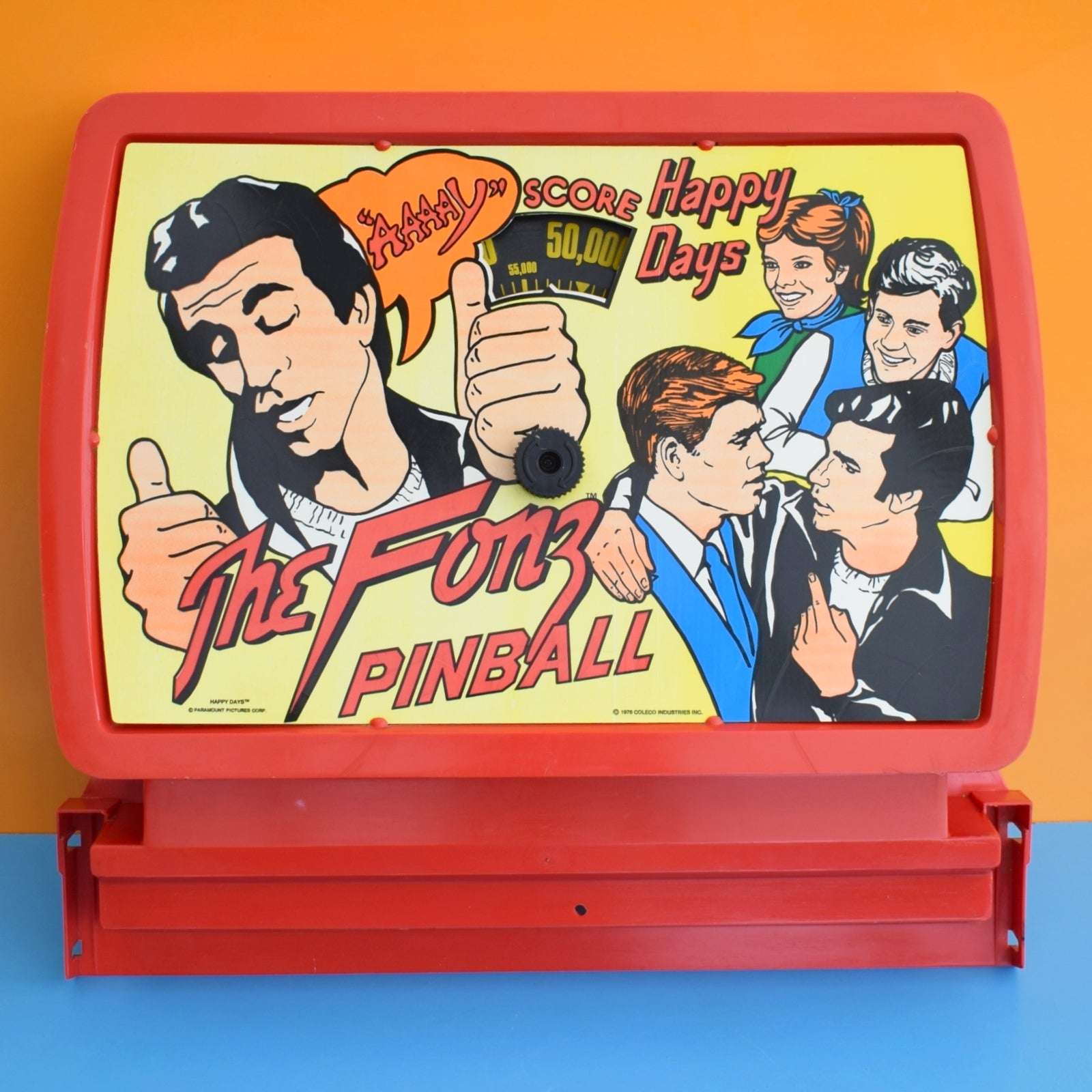 Vintage 1970s Pinball Board Art- The Fonz – Pineapple Retro