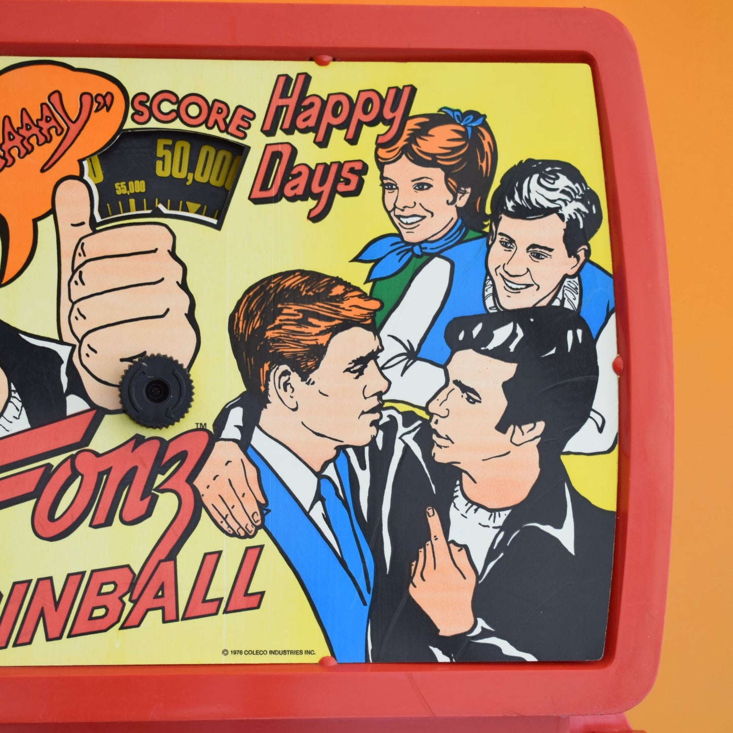 Vintage 1970s Pinball Board Art- The Fonz