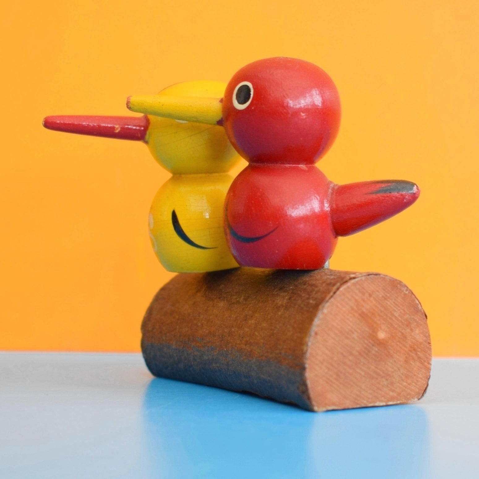 Vintage 1960s Salt & Pepper - Birds On A Log by Vintage