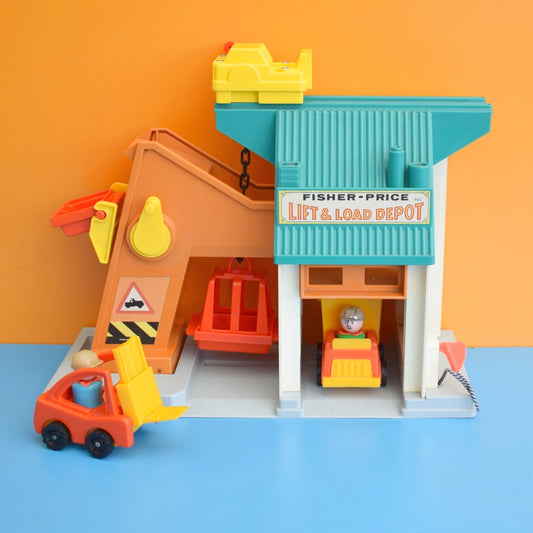 Vintage 1980s Fisher Price Lift & Load Depot