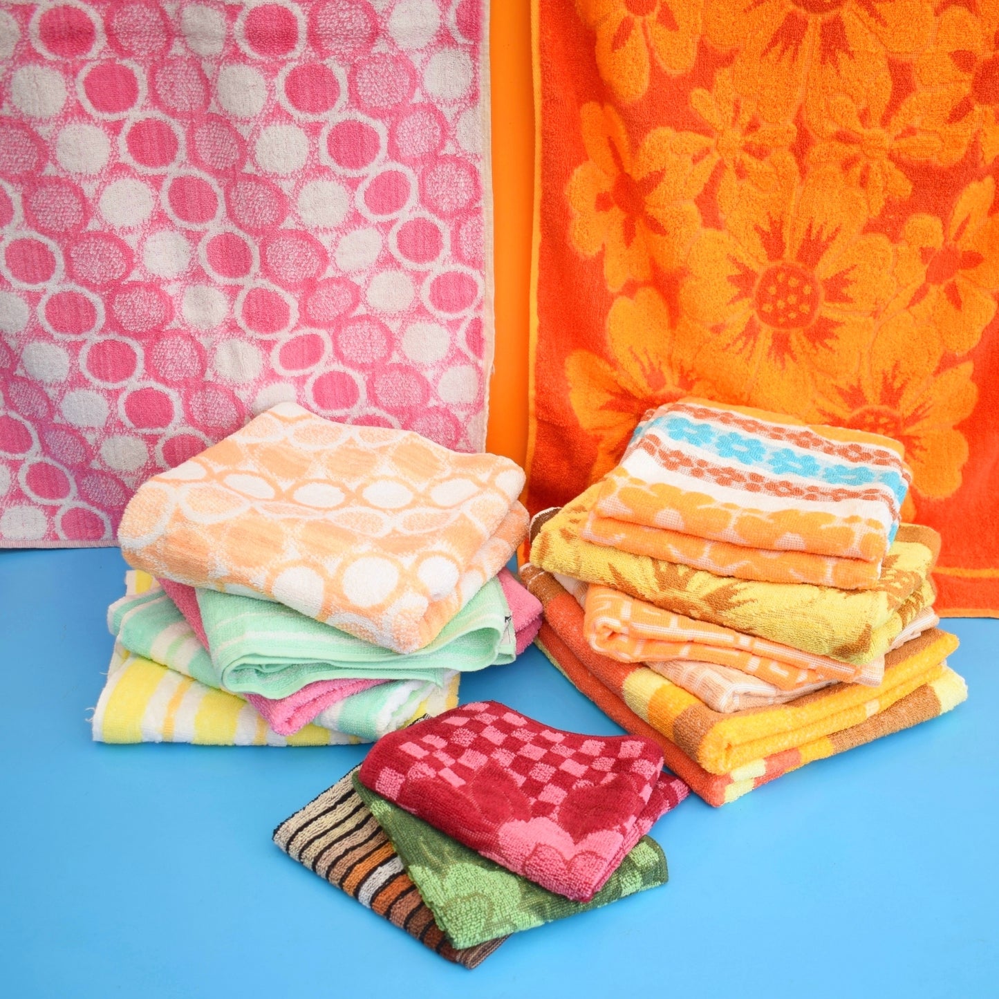 Vintage 1960s Towels - Various Designs / Colours by Pineapple Retro