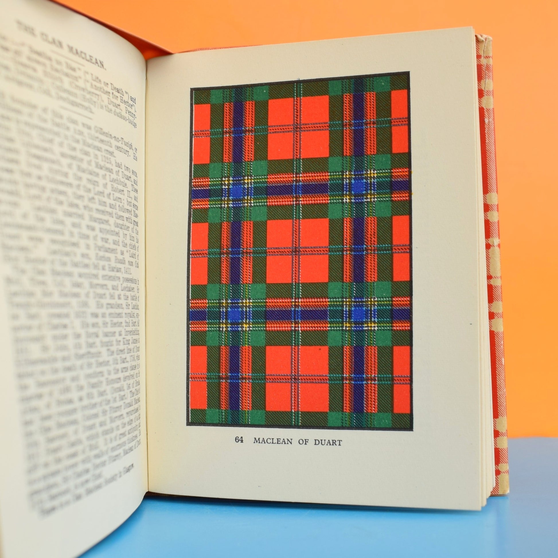 Vintage 1950s The Scottish Clans & Their Tartans Book by Vintage