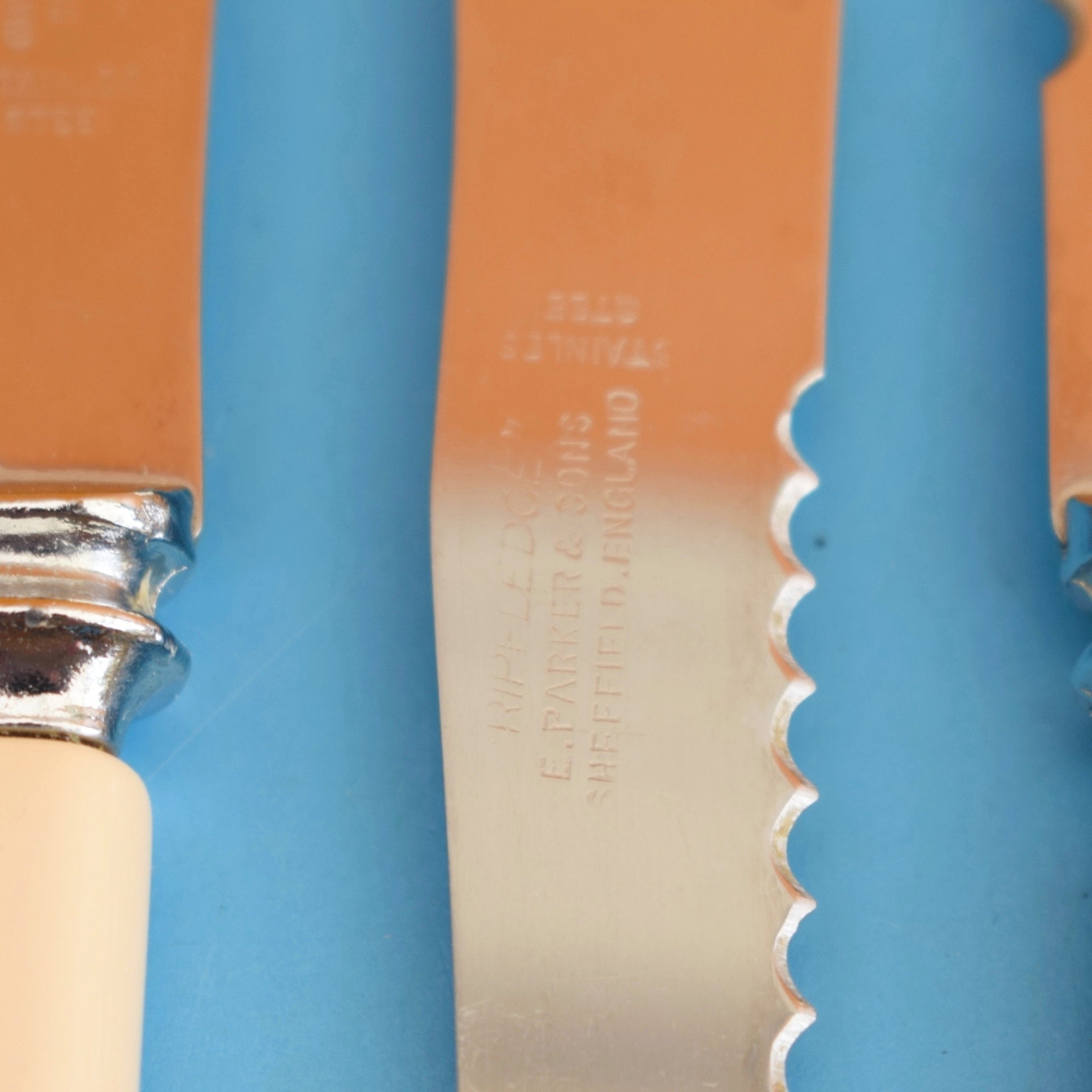 Vintage 1960s Rippledge Knives Sheffield by Vintage