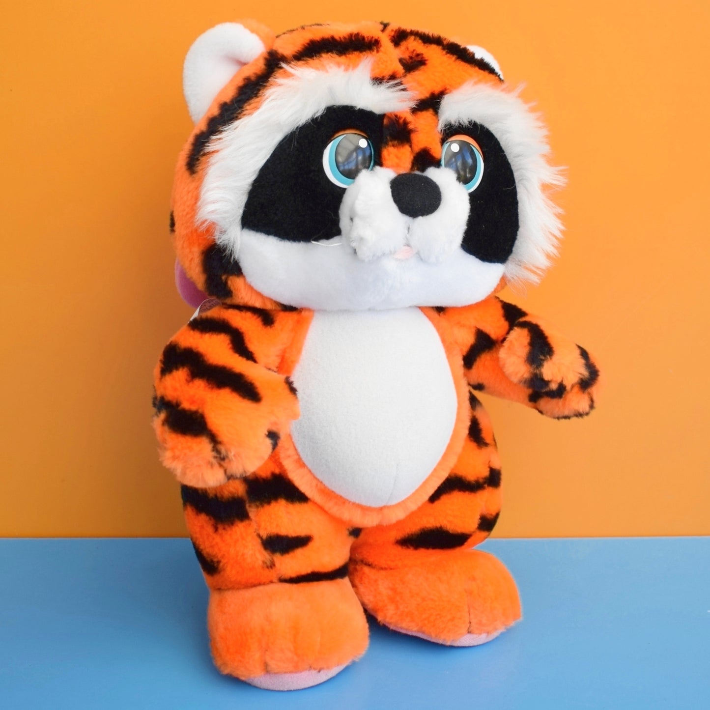 Vintage 1980s Wuzzle Plush Toy- Eleroo & Tycoon Tiger by Pineapple Retro