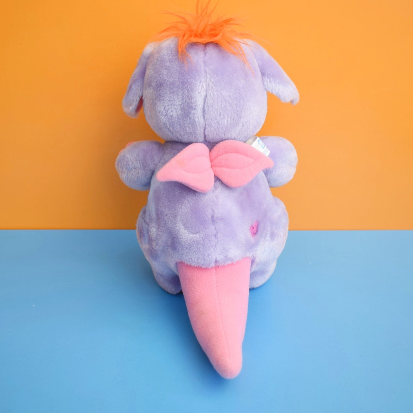 Vintage 1980s Wuzzle Plush Toy- Eleroo & Tycoon Tiger by Pineapple Retro