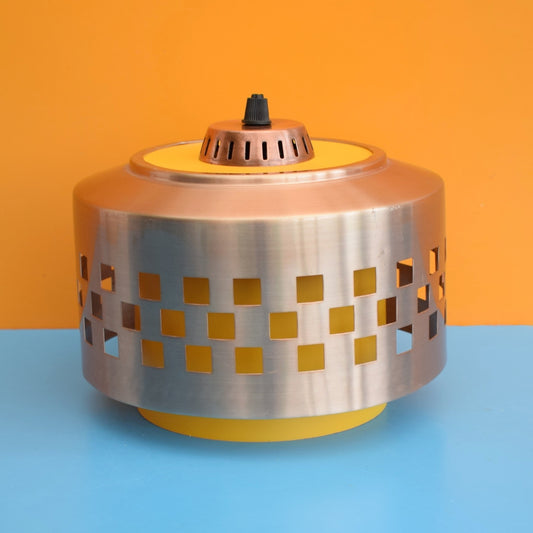 Vintage 1960s Swedish Aluminium & Plastic Light Fitting