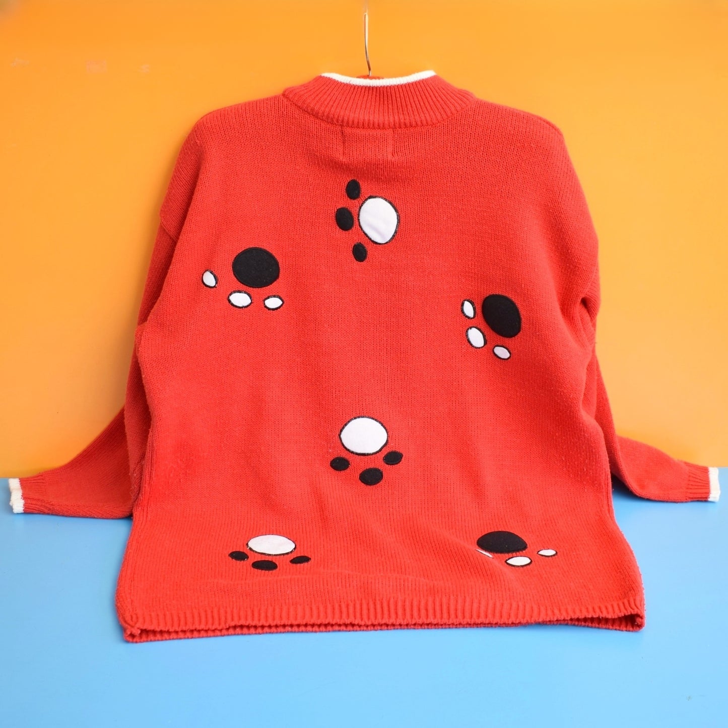 Vintage 1980s Jumper 101 Dalmatians - Cote a Cote - Red by Pineapple Retro