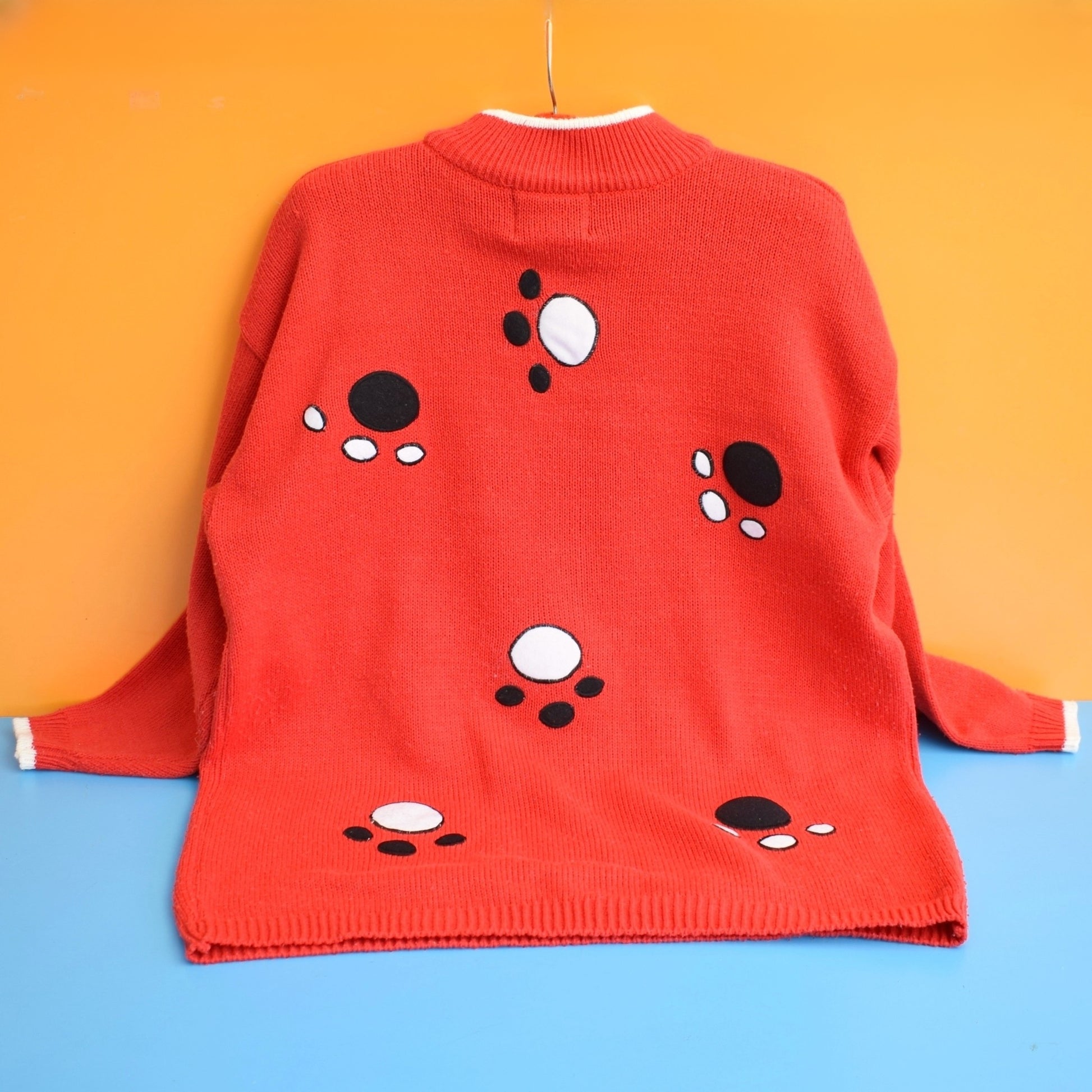 Vintage 1980s Jumper 101 Dalmatians - Cote a Cote - Red by Pineapple Retro