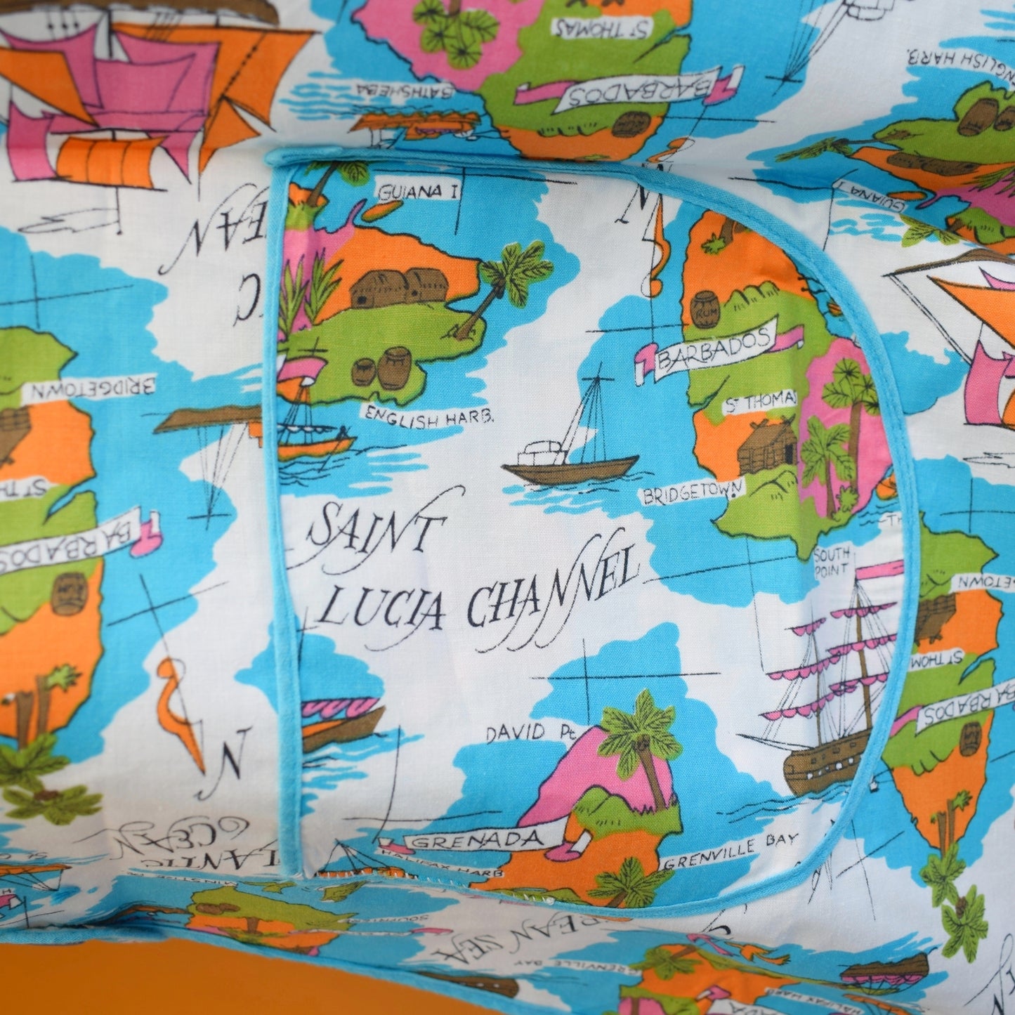 Vintage 1960s Tabard / Apron - Caribbean Souvenir