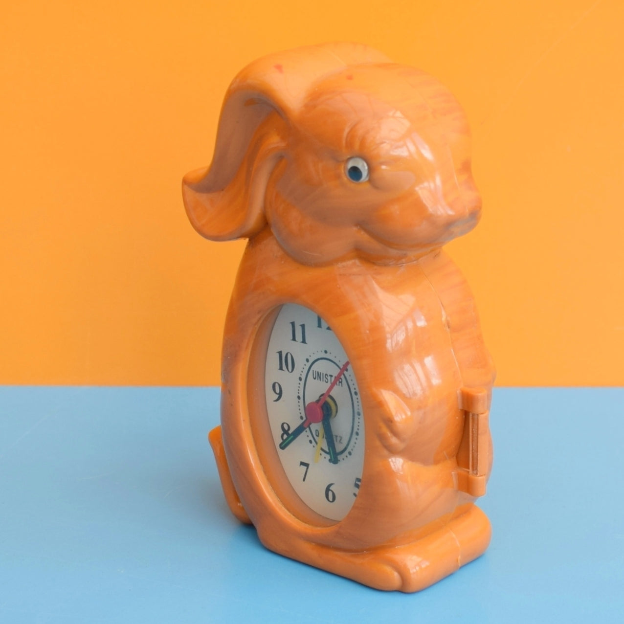 Vintage 1970s Kitsch Double Picture Frame & Clock - Rabbit by pineapple Retro