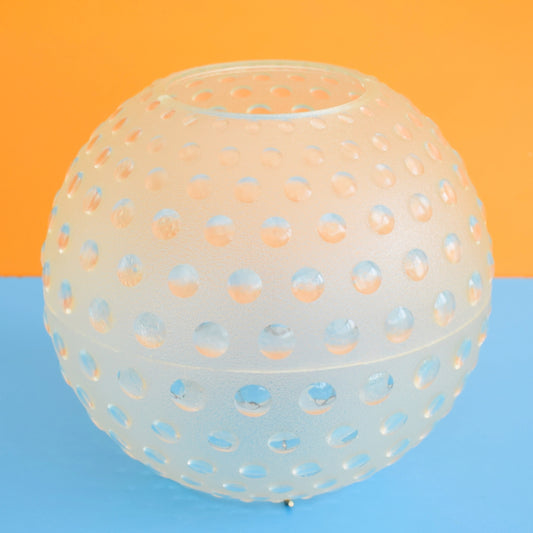 Vintage 1970s Plastic Bubble Globe Light Shade - Clear