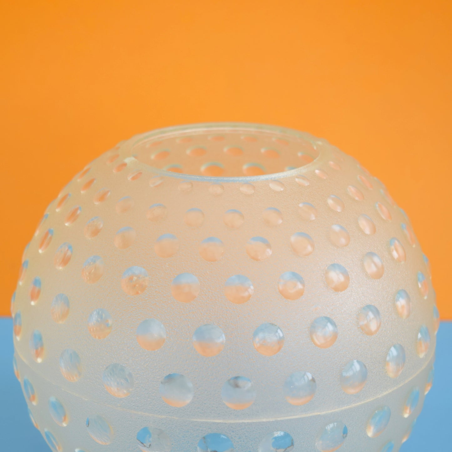 Vintage 1970s Plastic Bubble Globe Light Shade - Clear