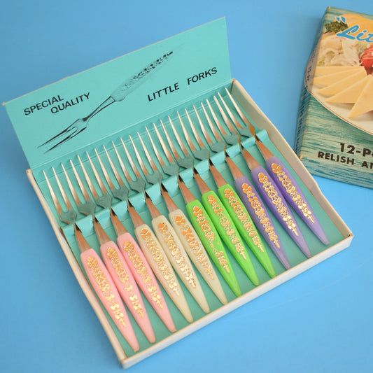 Vintage 1960s Little Forks- Pastels- Boxed