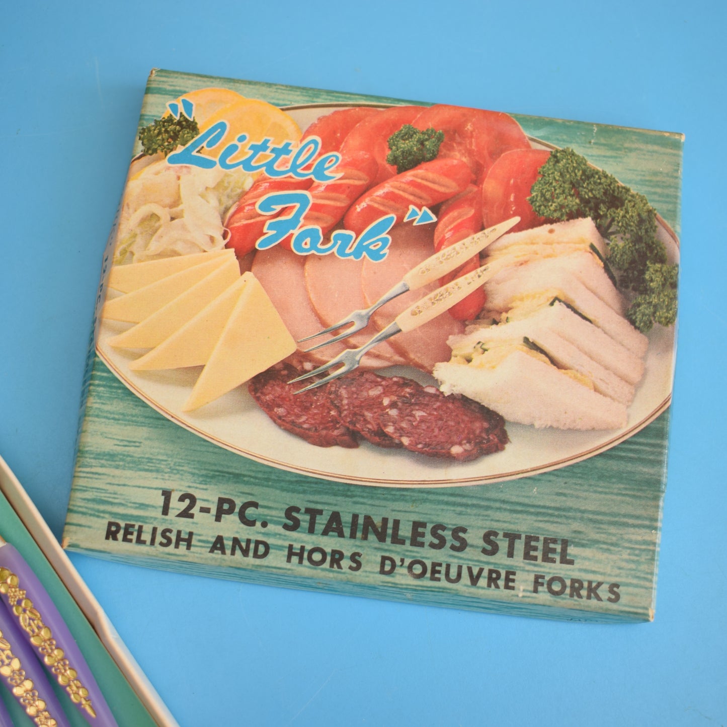 Vintage 1960s Little Forks- Pastels- Boxed