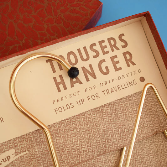 Vintage 1960s Folding Trouser Hanger - Boxed