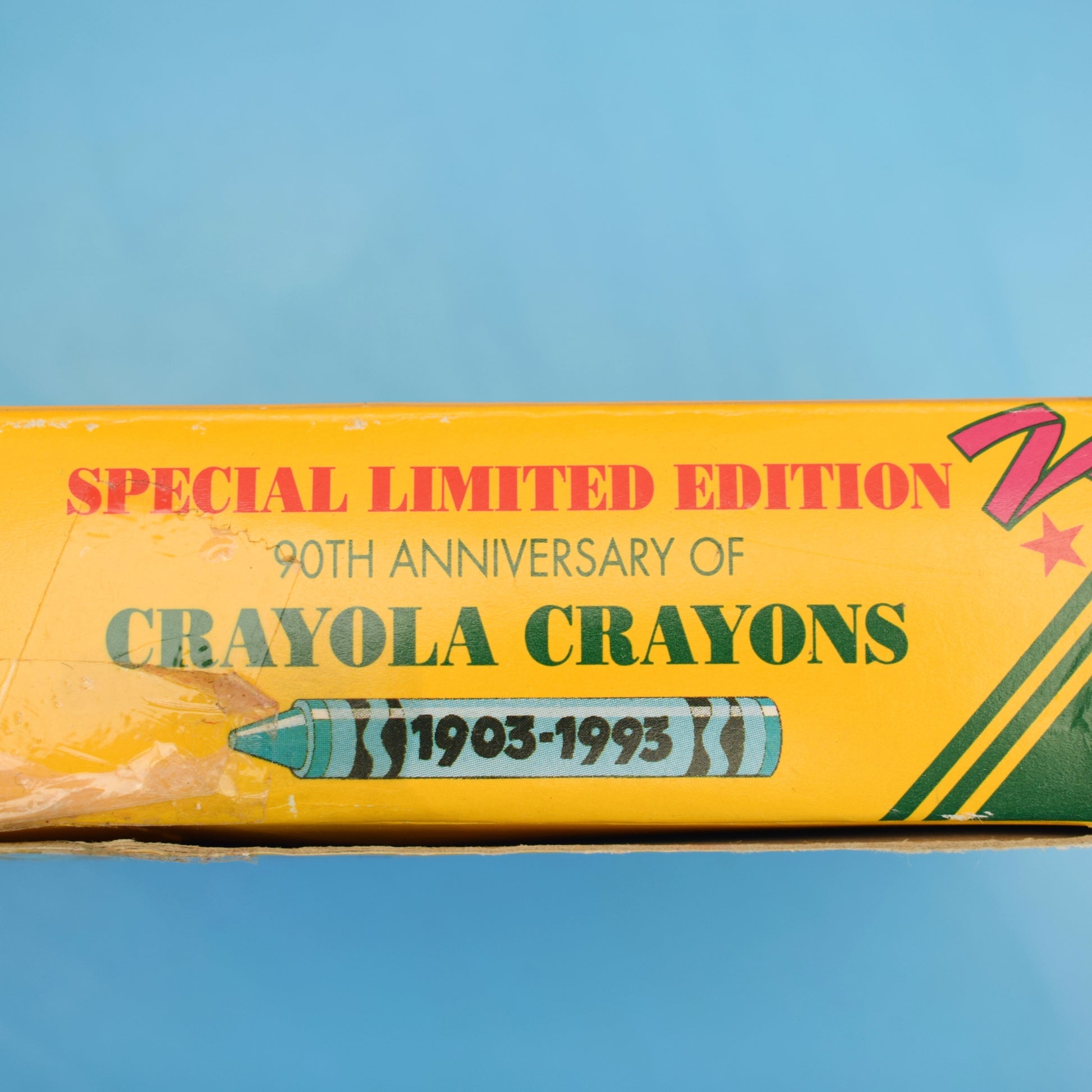 Vintage 1990s Crayola Wax Crayons - Boxed, Retired & Unnamed Colours / Stand by Vintage