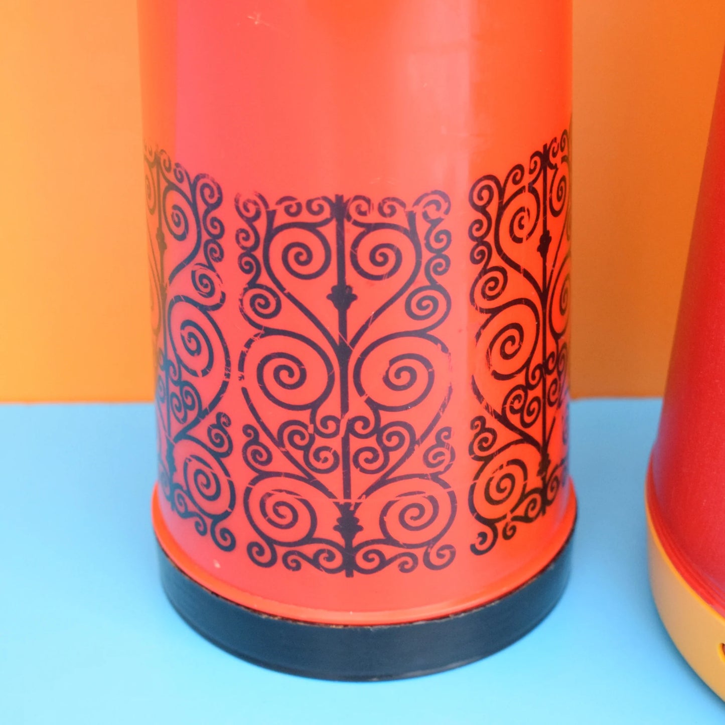 Vintage 1970s Plastic Thermos Flasks - Various