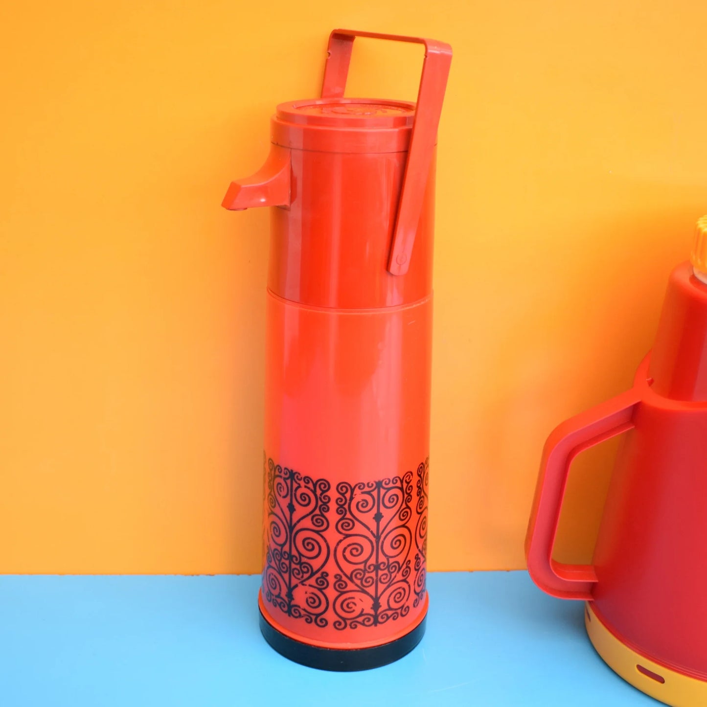 Vintage 1970s Plastic Thermos Flasks - Various