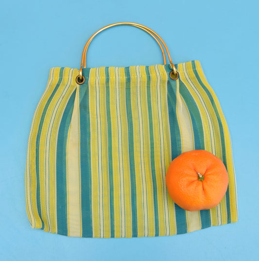 Vintage 1960s Shopping Bag - Woven - Kids Size