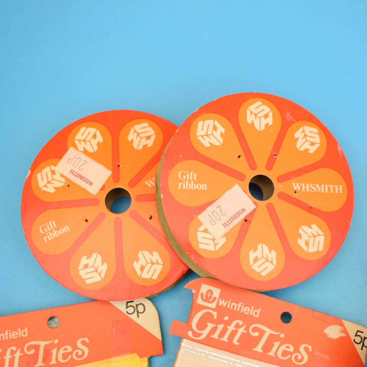 Vintage 1970s Ribbon / Tape - Christmas Parcel Wrapping