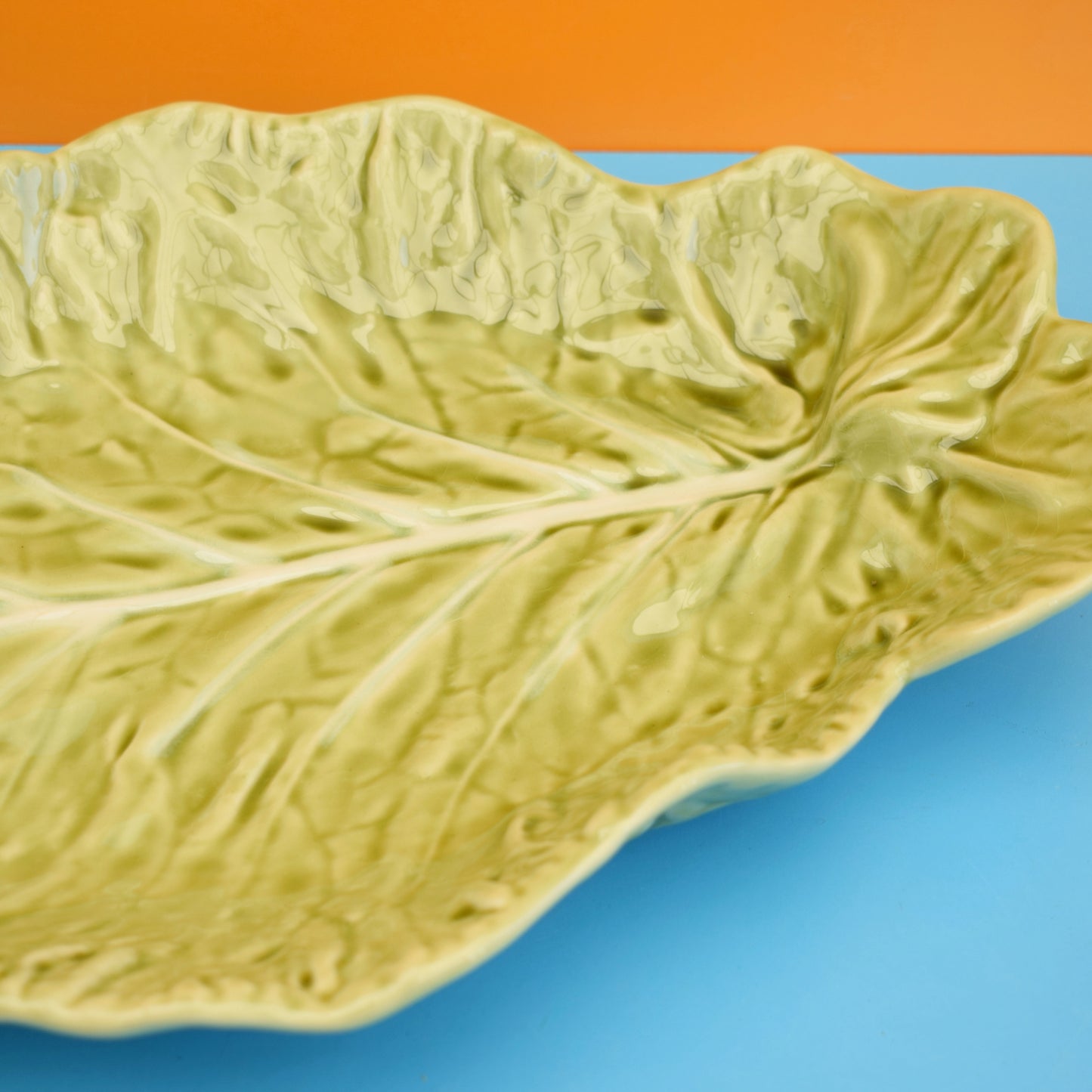 Vintage 1970s Large Cabbage Serving Plate - Ceramic by Vintage