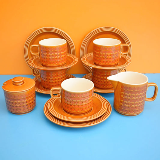 Vintage 1970s Hornsea Saffron Tea Set