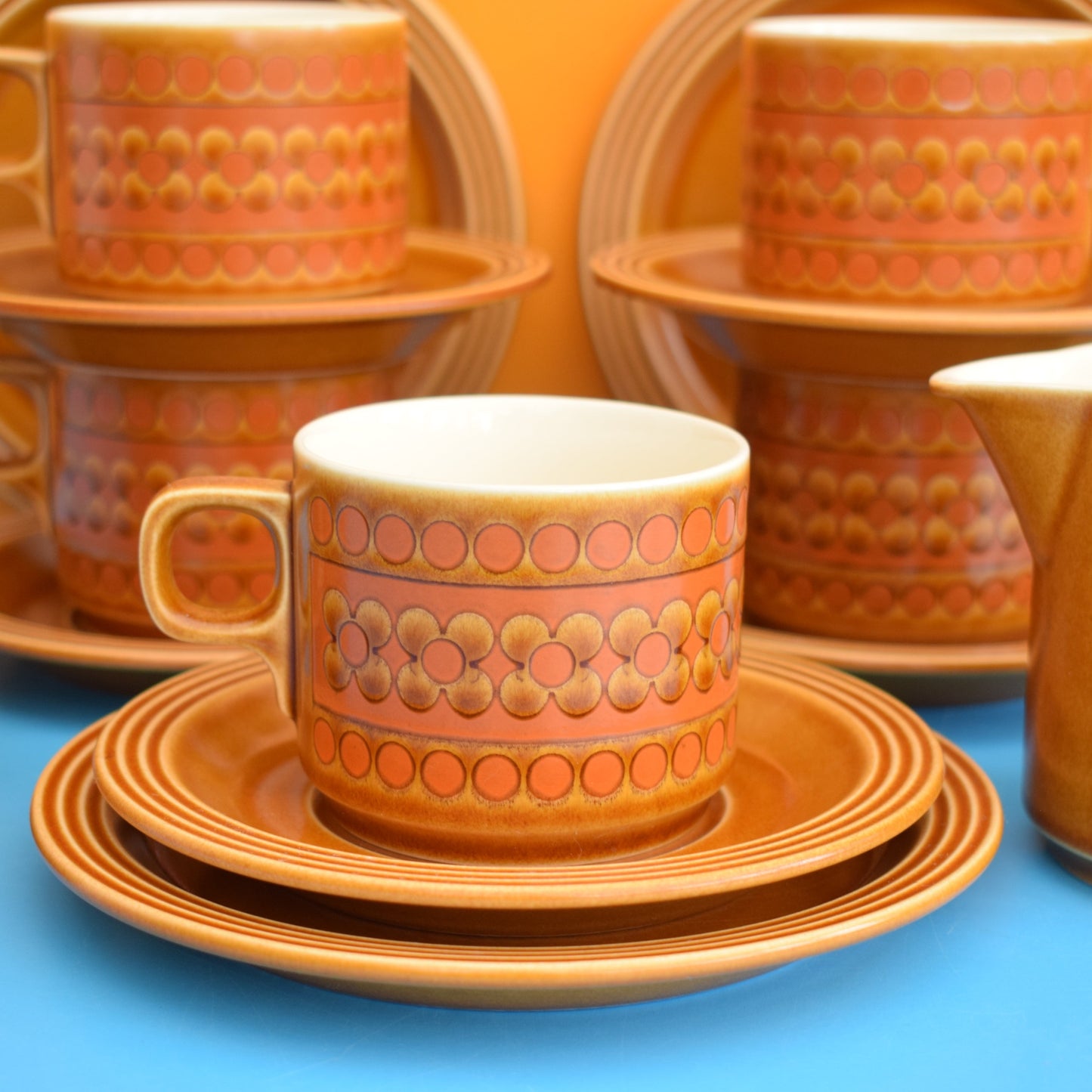 Vintage 1970s Hornsea Saffron Tea Set
