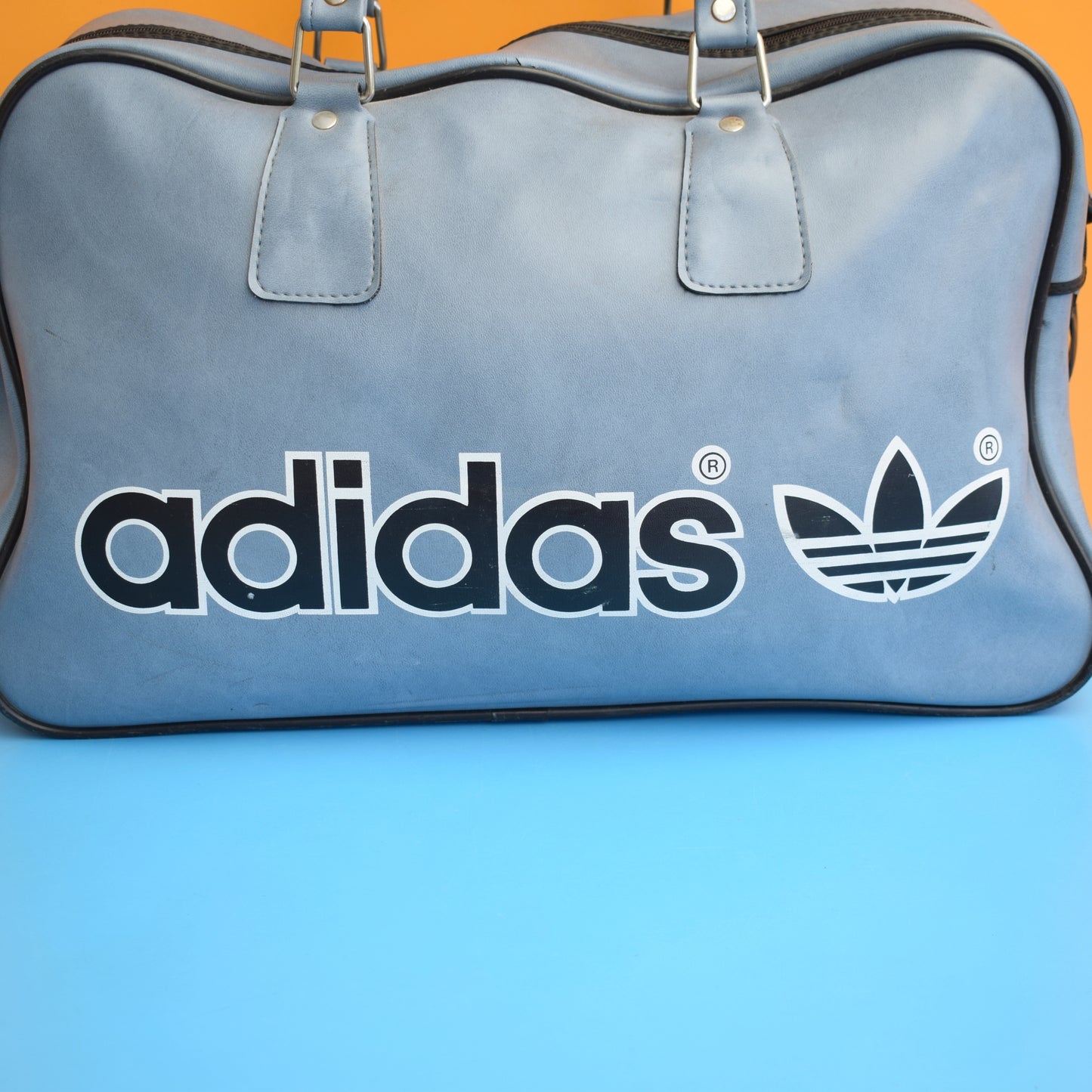 Vintage 1970s Holdall Bag - Adidas - Blue by Vintage