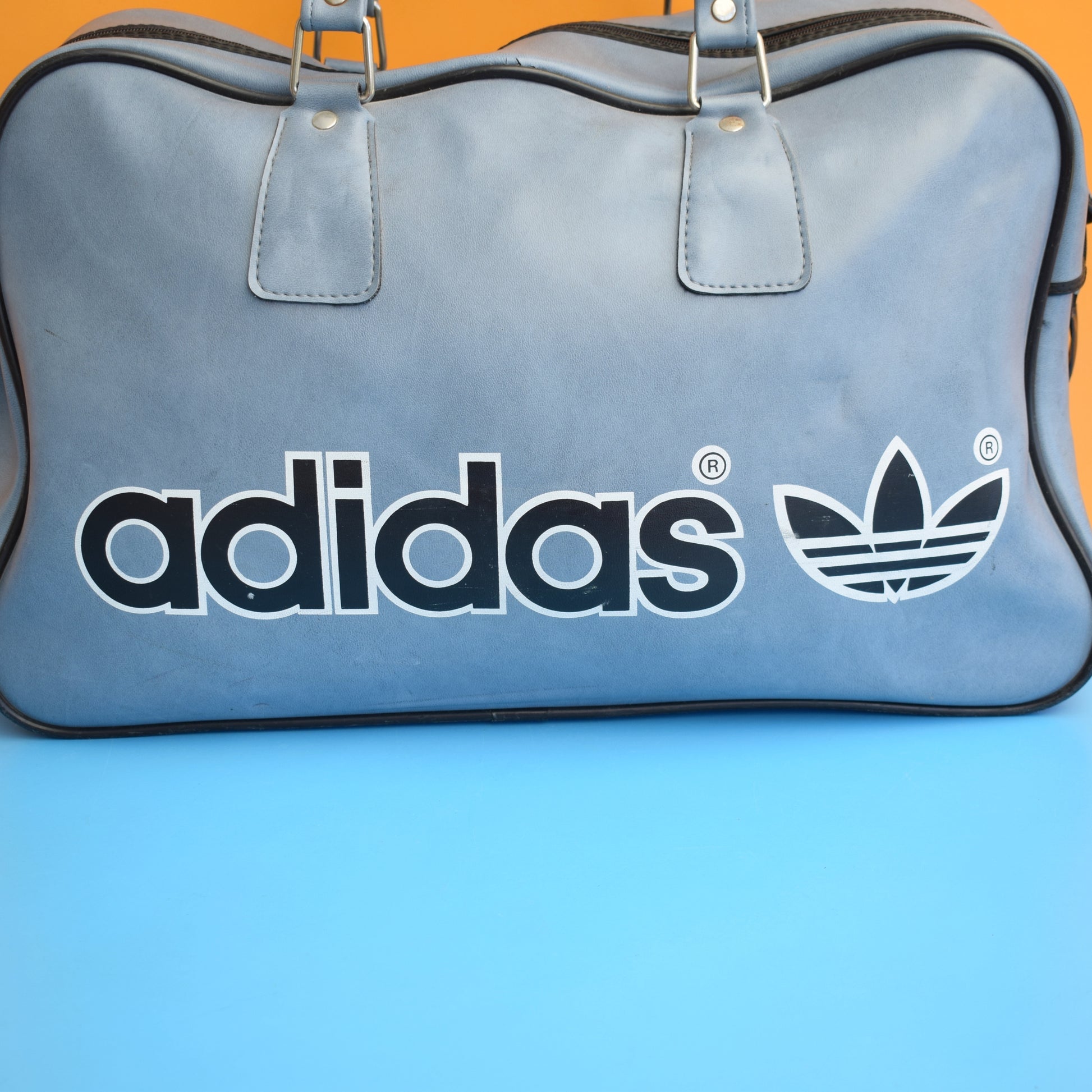 Vintage 1970s Holdall Bag - Adidas - Blue by Vintage