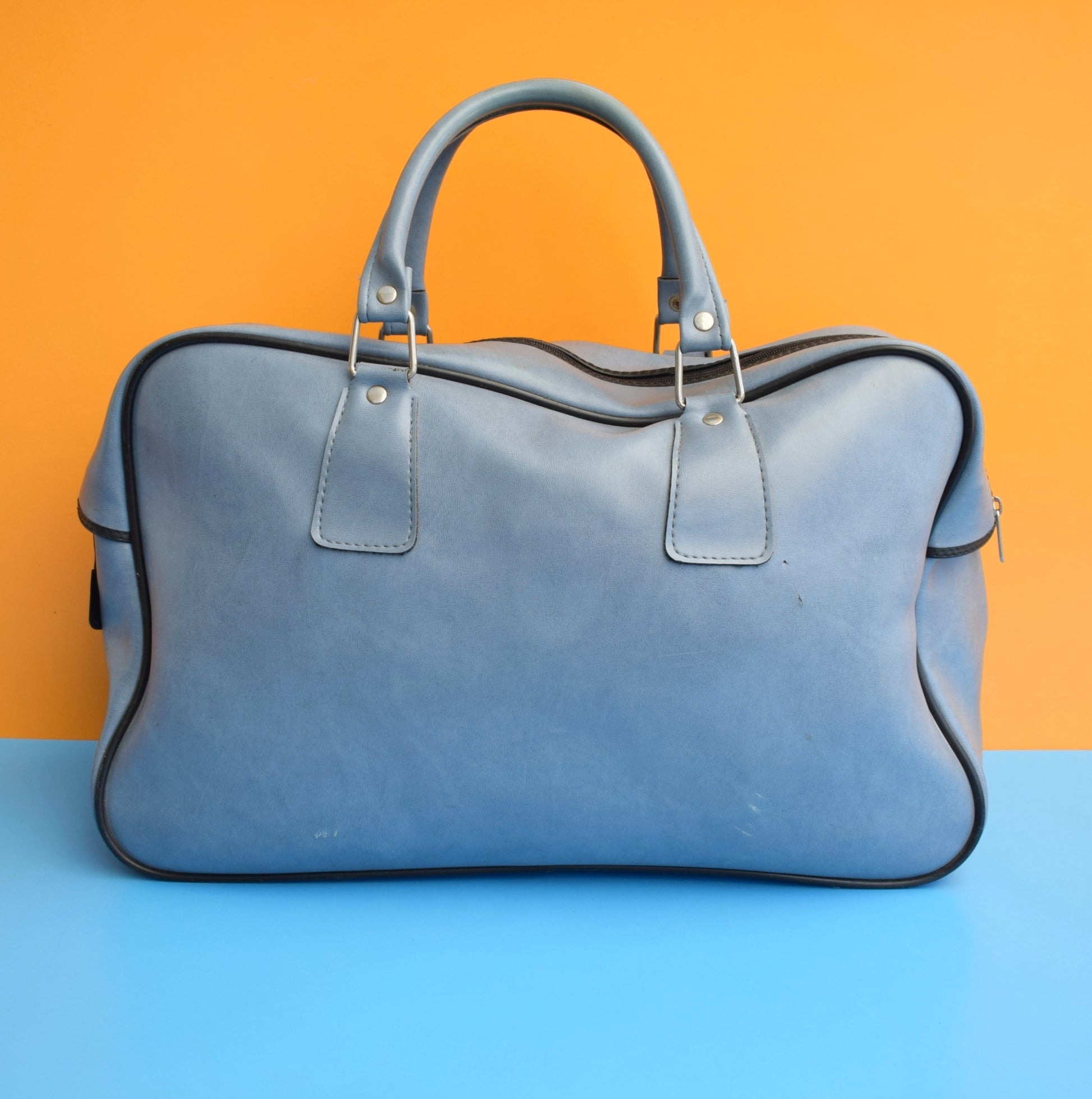 Vintage 1970s Holdall Bag - Adidas - Blue by Vintage