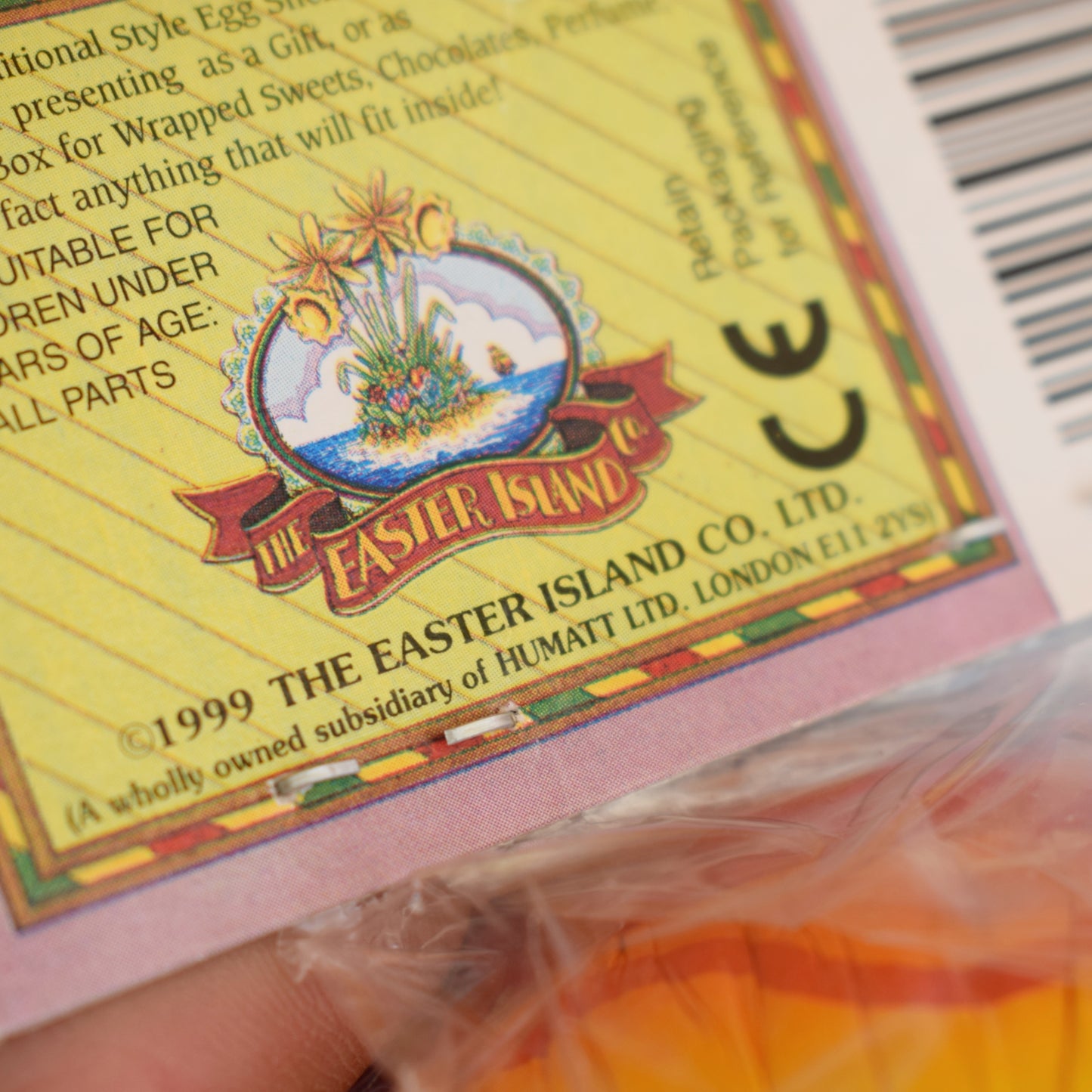 Vintage 1990s Cardboard Gift Box Easter Eggs - Unused