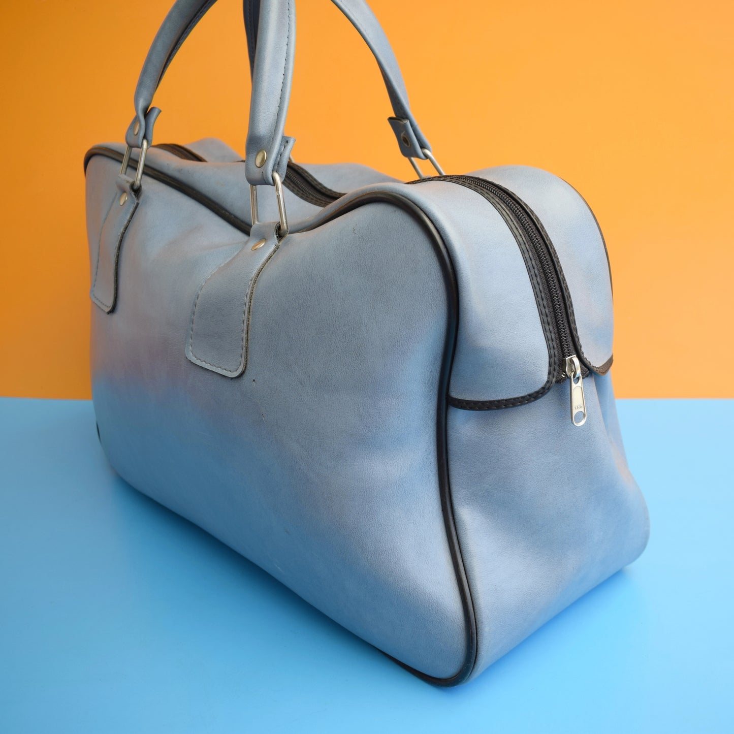Vintage 1970s Holdall Bag - Adidas - Blue by Vintage