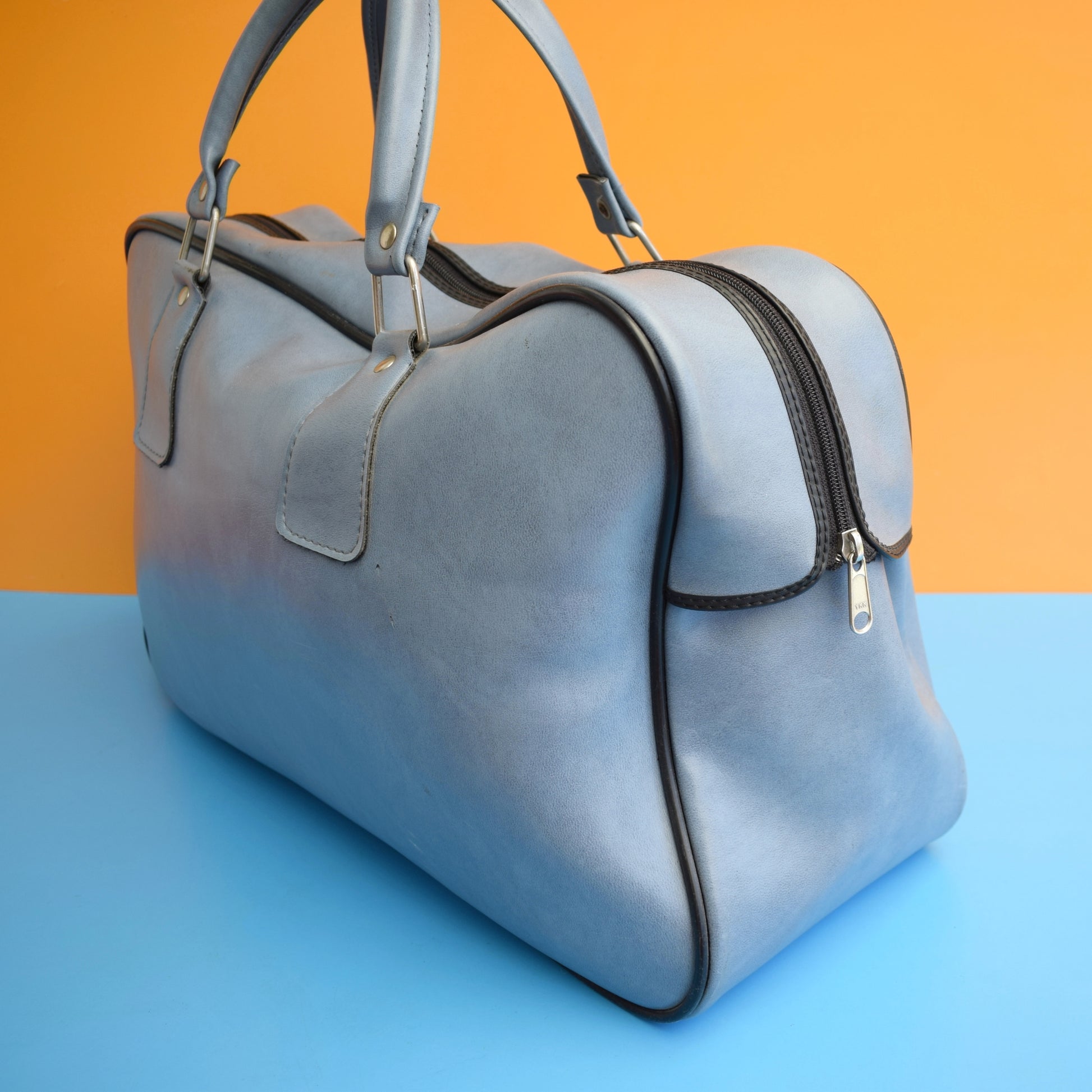 Vintage 1970s Holdall Bag - Adidas - Blue by Vintage