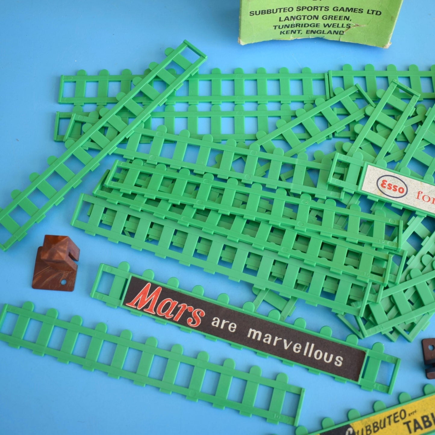 Vintage 1970s Subbuteo Cricket Set Paperwork / Fences