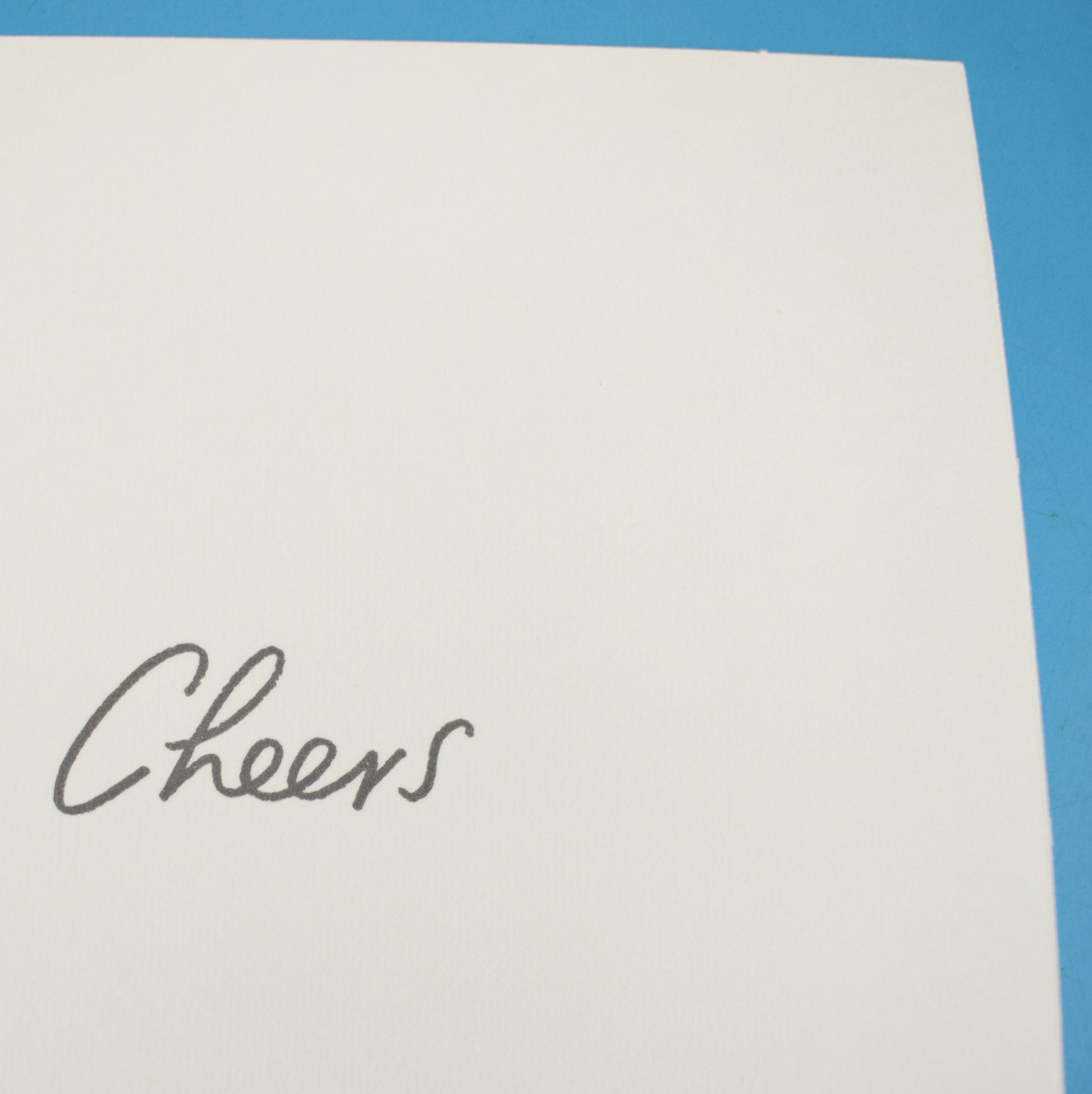 Vintage 1970s Unused Greeting Card - Cheers by Eric's Cards