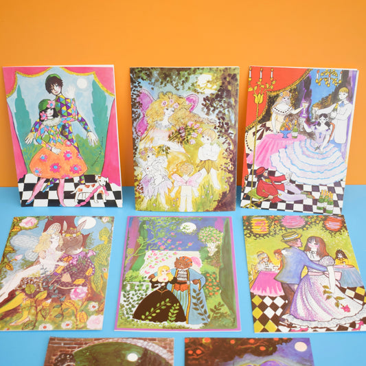 Vintage 1970s Greeting Card Pack - by Liz Reber - Famous Plays x8 by Eric's Cards