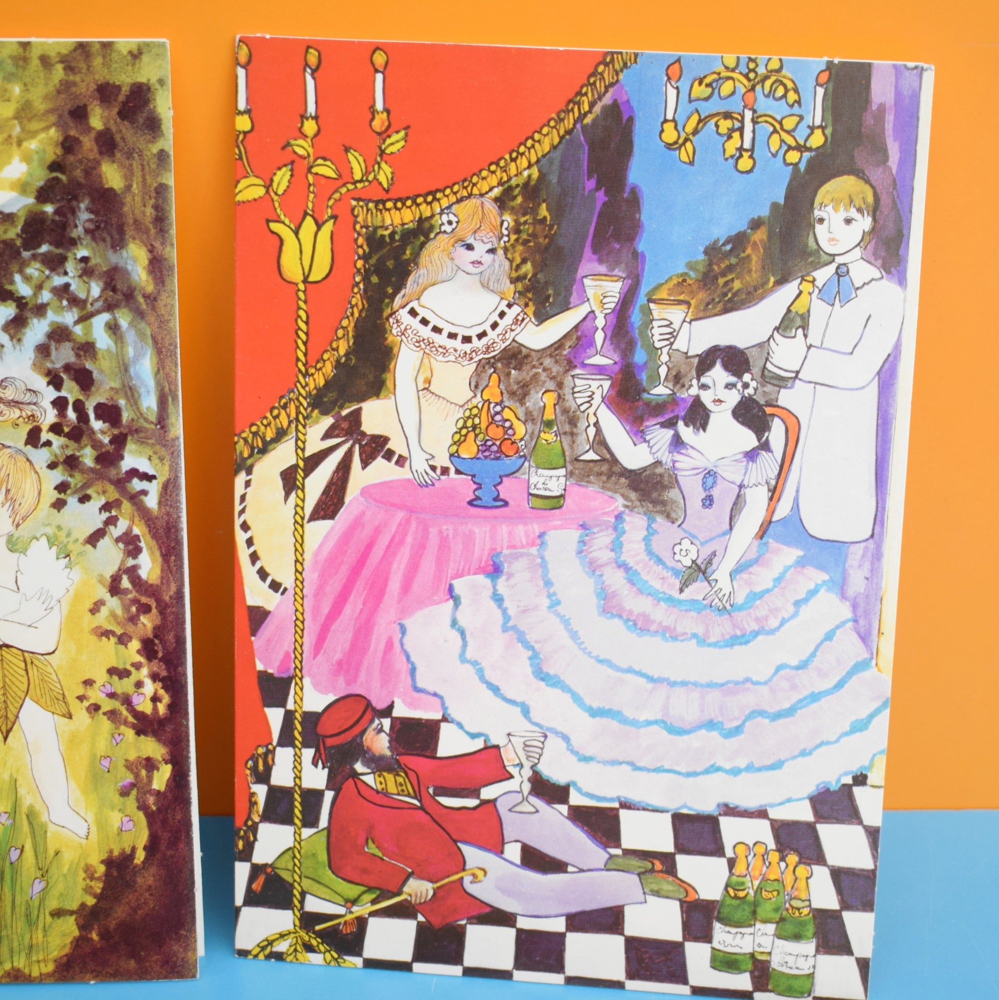 Vintage 1970s Greeting Card Pack - by Liz Reber - Famous Plays x8 by Eric's Cards