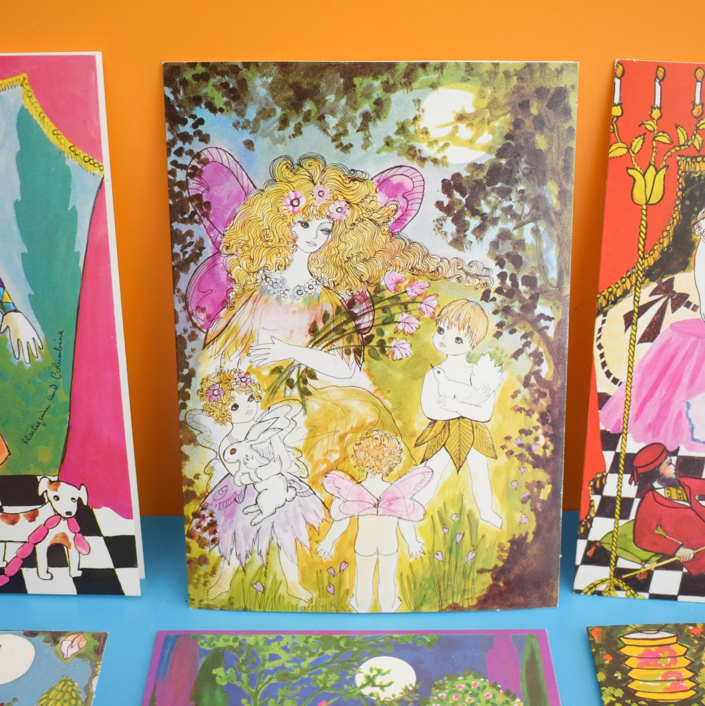 Vintage 1970s Greeting Card Pack - by Liz Reber - Famous Plays x8 by Eric's Cards