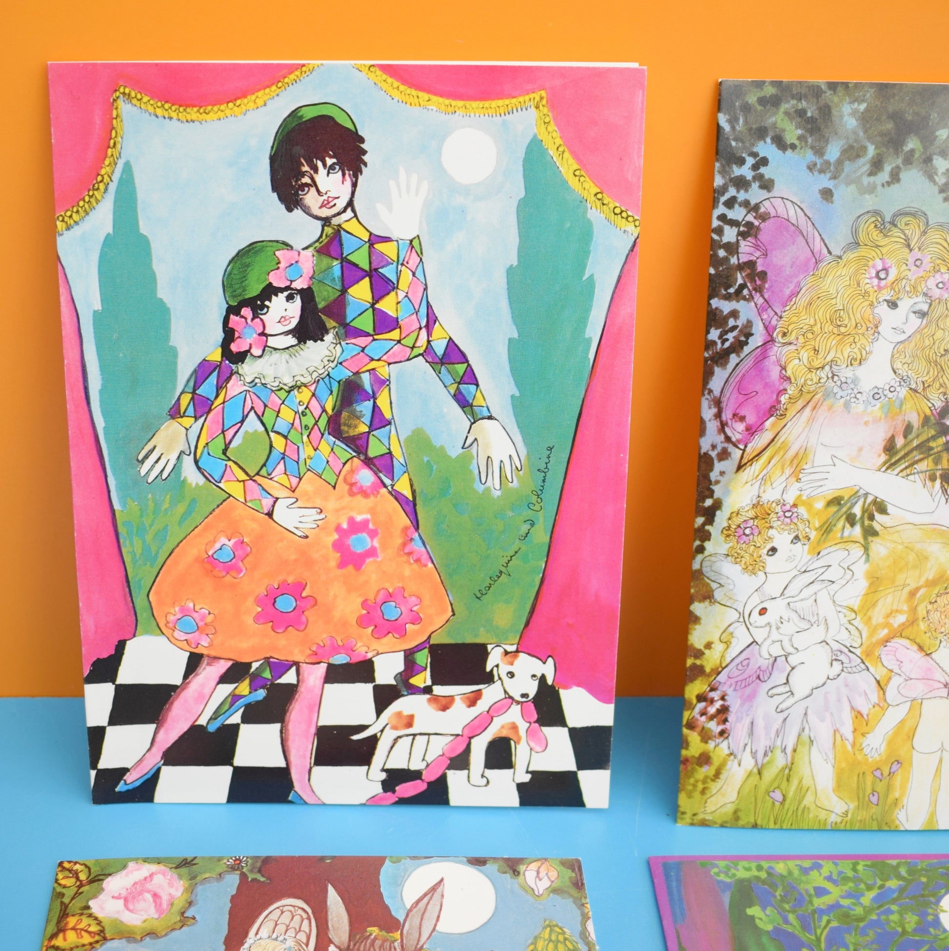 Vintage 1970s Greeting Card Pack - by Liz Reber - Famous Plays x8 by Eric's Cards