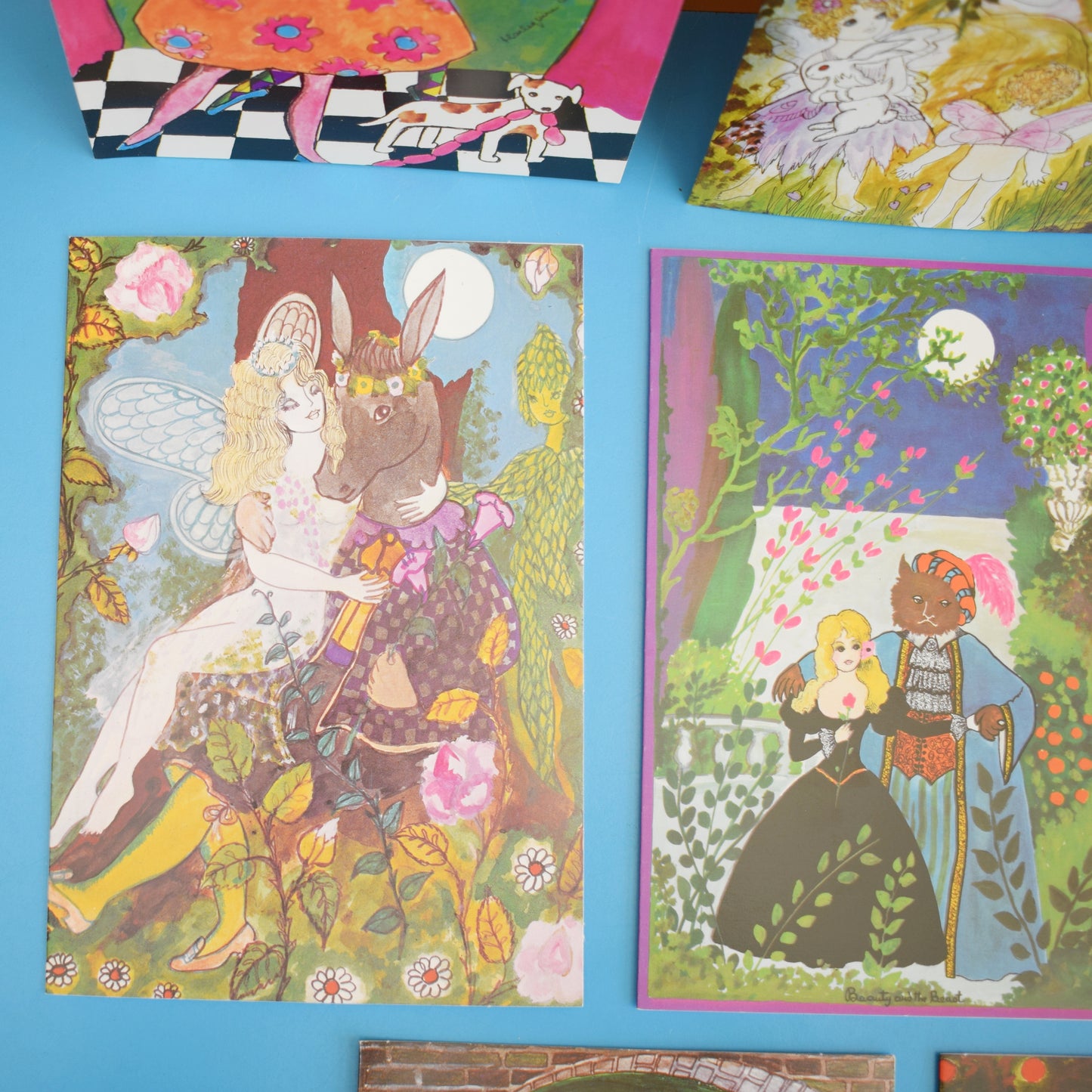 Vintage 1970s Greeting Card Pack - by Liz Reber - Famous Plays x8 by Eric's Cards