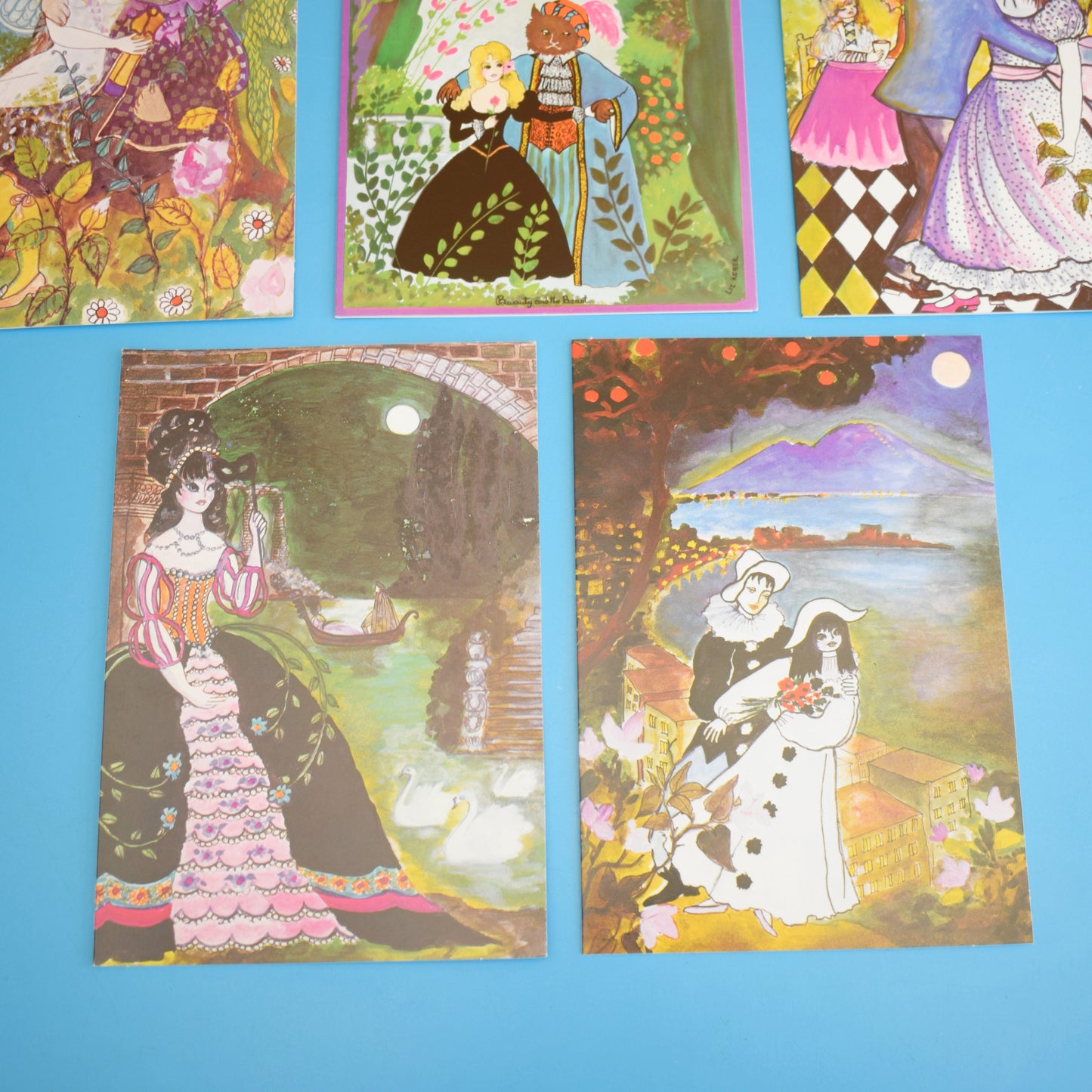 Vintage 1970s Greeting Card Pack - by Liz Reber - Famous Plays x8 by Eric's Cards